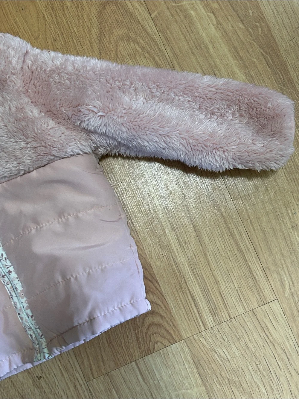 Carter's Light Pink Faux-Fur Hooded Puffer Jacket with Ears Size 9 Months